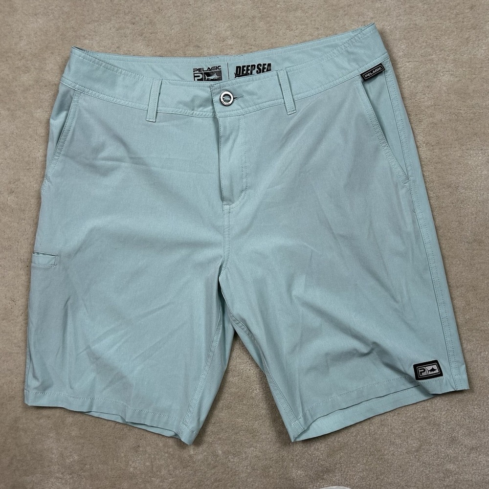 Pelagic Deep Sea Hybrid Shorts Mens 36 Fishing Boardshorts Performance Swim